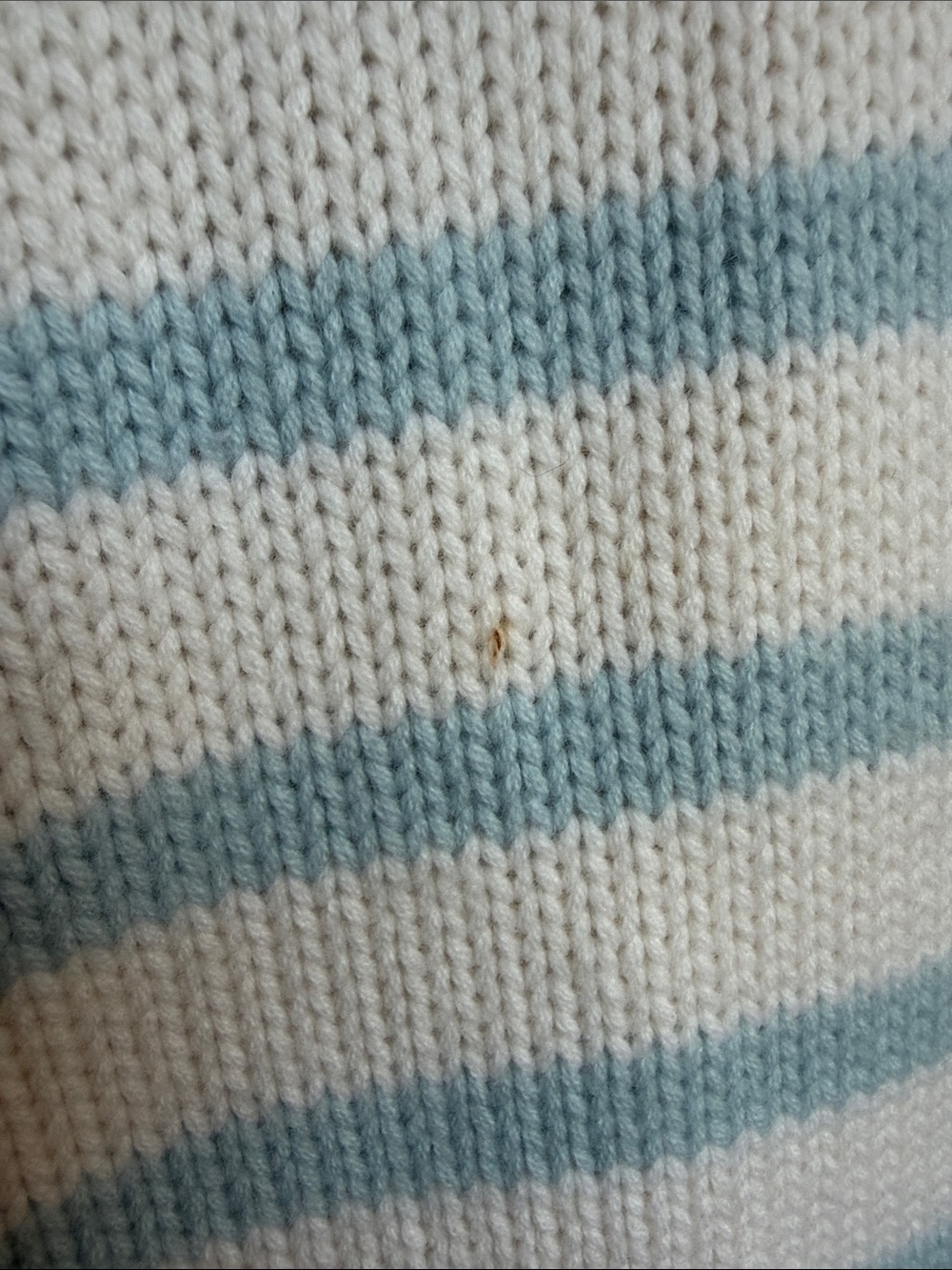 La Ligne Marin Sweater Size XL STRIPED CREAM/PERIWINKLE - Picture 7 of 11